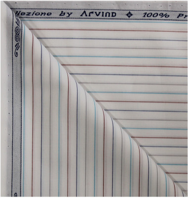 Arvind Pure Cotton Striped Shirt Fabric