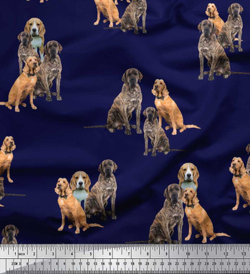 Soimoi Pure Cotton Animal Print Multi-purpose Fabric