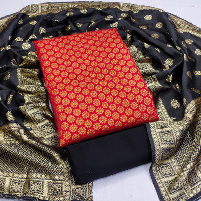 KG FASHION Jacquard Printed Kurta & Churidar Material