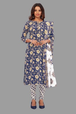 SHREE JEENMATA COLLECTION Crepe Printed Salwar Suit Material
