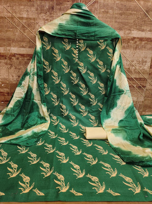 Vraj Cotton Silk Self Design Suit Fabric