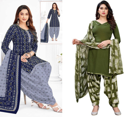 HouseOfCommon Crepe Self Design Salwar Suit Material