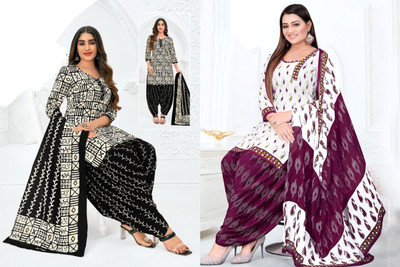 SEWDHAGA Crepe Printed Salwar Suit Material