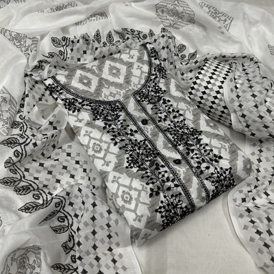 krishna boutique Pure Cotton Printed Salwar Suit Material