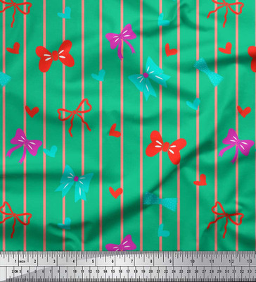Soimoi Pure Cotton Striped Multi-purpose Fabric