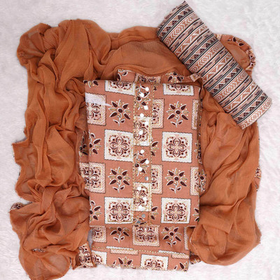 Peachmode Pure Cotton Printed Salwar Suit Material