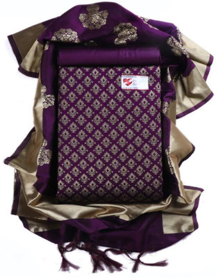 AIREVO Jacquard Printed Salwar Suit Material