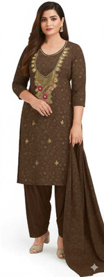 jkl Wool Embroidered Salwar Suit Material