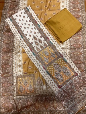 ADAB SAREES Chanderi Printed Salwar Suit Material