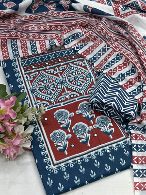 Meghdoot Textiles Pure Cotton Printed Salwar Suit Material