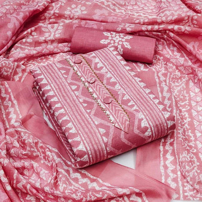 KenaEnterprises Cotton Blend Printed Salwar Suit Material