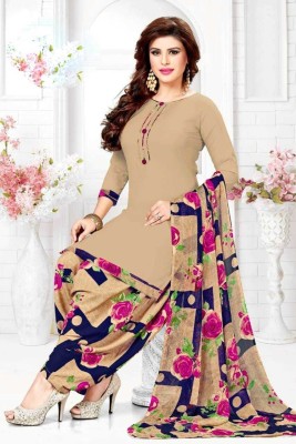 SIMPLYETHNIC Chanderi Embroidered Salwar Suit Material