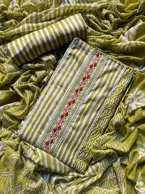 SIDHANI Cotton Blend Printed Salwar Suit Material
