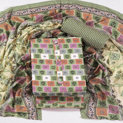 Peachmode Pure Cotton Printed Salwar Suit Material