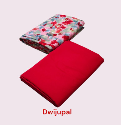 Dwijupal Crepe Printed Multipurpose Running Fabric