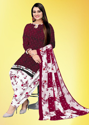 HouseOfCommon Crepe Printed Salwar Suit Material