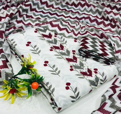 MYRAADESIGNER Cotton Blend Printed Salwar Suit Material