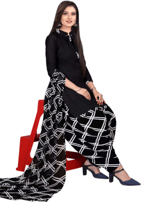 Ruhabs Crepe Self Design Salwar Suit Material