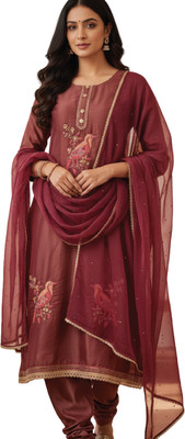 GP1 Viscose Rayon Embroidered Salwar Suit Material