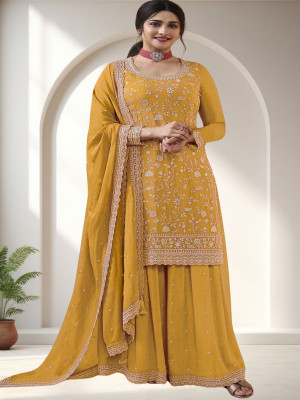 Amit Georgette Embroidered Salwar Suit Material