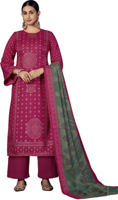 HouseOfCommon Wool Printed Salwar Suit Material