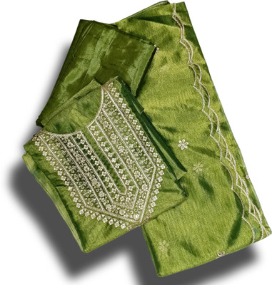 starnet bharat Art Silk Solid Kurta & Churidar Material