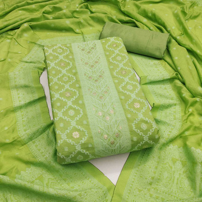 NF FAB Muslin Embroidered, Printed Salwar Suit Material