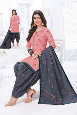 djn creation Crepe Printed Salwar Suit Material