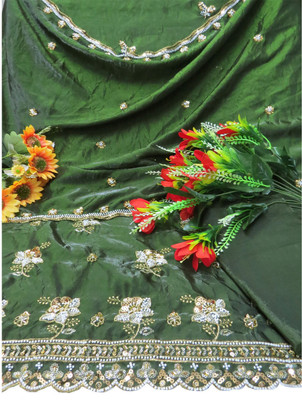arti creation Pure Silk Embroidered Salwar Suit Material