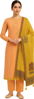 Rosaniya Wool Embroidered Salwar Suit Material