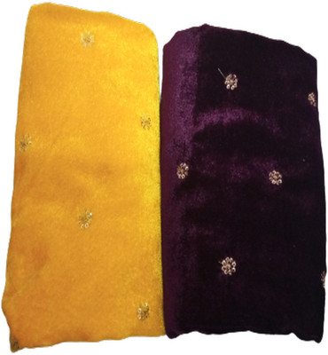 Cotton colors Velvet Self Design Blouse Material