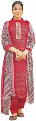 Soul Essence Pure Cotton Embroidered Salwar Suit Material