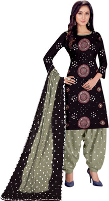 MADHURI CREATION Cotton Blend Embellished Salwar Suit Material