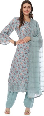 BIBA Acrylic Blend Printed Salwar Suit Material