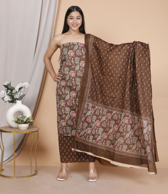 NISHIRE Pure Cotton Printed Salwar Suit Material