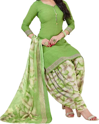 SARVOPAR Crepe Printed Salwar Suit Material