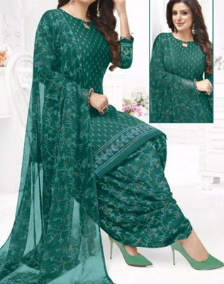 INITHI Crepe Printed Salwar Suit Material