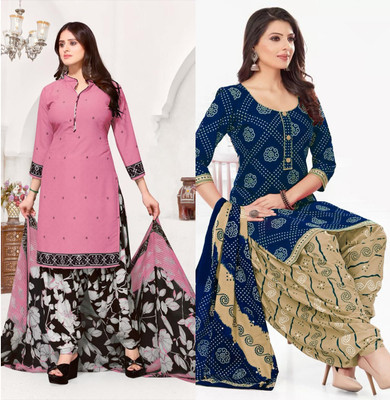 SIMPLYETHNIC Crepe Self Design Salwar Suit Material