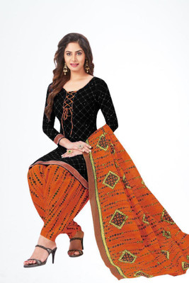 HLSILK Crepe Solid Salwar Suit Material