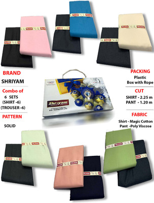 Shriyam Polycotton Printed Shirt & Trouser Fabric