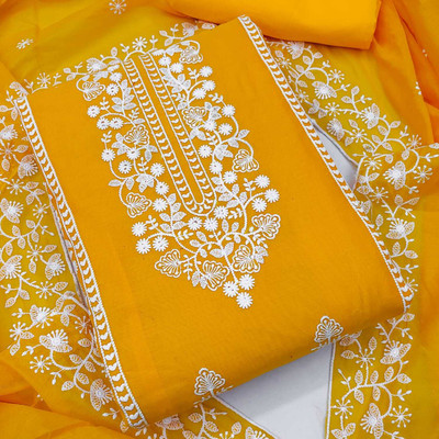 Divastri Chanderi Embroidered Salwar Suit Material