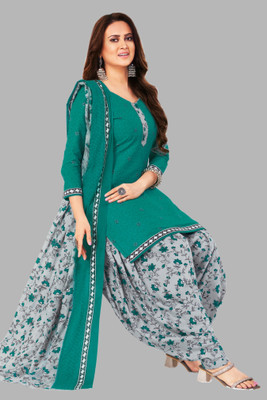 Simmu Pure Cotton Printed Kurta & Patiyala Material