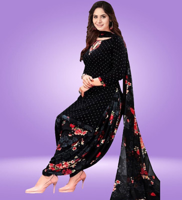 Dutt Textiles Crepe Printed Salwar Suit Material