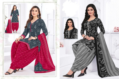laxmi creation Crepe Printed Salwar Suit Material