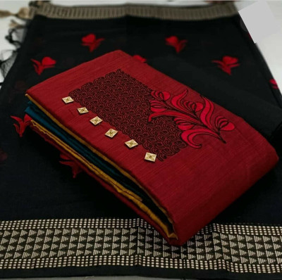 ALL IN ONE Cotton Blend Embroidered Salwar Suit Material