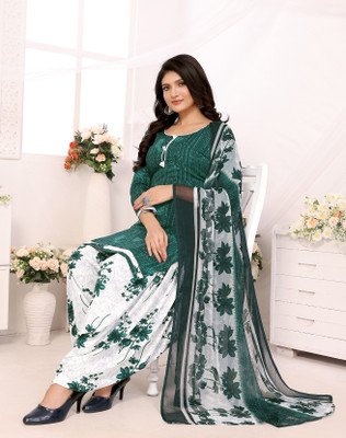 Dutt Textiles Crepe Printed Salwar Suit Material