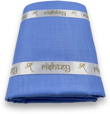 RSIHTEY Cotton Blend Solid Shirt Fabric