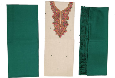 Vrinde Wool Embroidered Salwar Suit Material