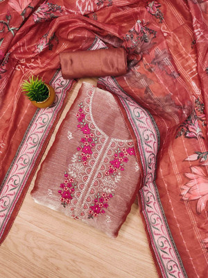 Tasrika Chiffon Embroidered Salwar Suit Material