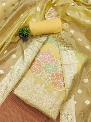 MAPRI Organza Printed Salwar Suit Material